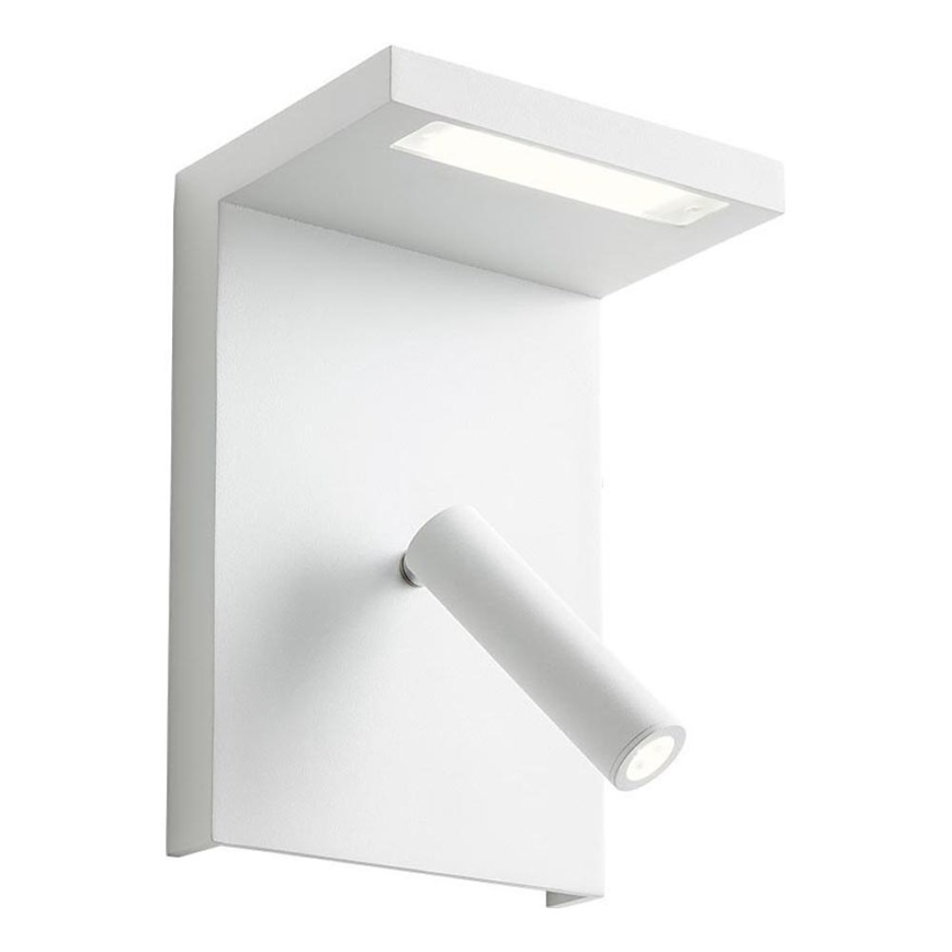Redo 01-1499 - Φωτιστικό σποτ τοίχου LED AGOS LED/6W/230V + LED/3,2W USB λευκό
