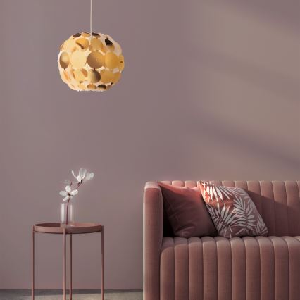 Redo 01-1508 - Κρεμαστό φωτιστικό οροφής ODEON 1xE27/42W/230V διάμετρος 36 cm χρυσό