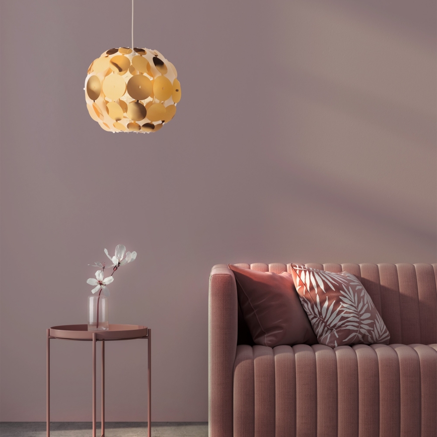 Redo 01-1508 - Κρεμαστό φωτιστικό οροφής ODEON 1xE27/42W/230V διάμετρος 36 cm χρυσό