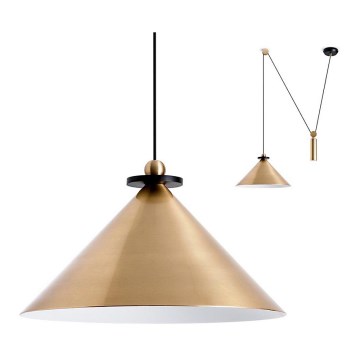 Redo 01-1545 - Κρεμαστό φωτιστικό οροφής KALIMBA 1xE27/42W/230V διάμετρος 42 cm spider μπρονζέ