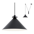 Redo 01-1546 - Κρεμαστό φωτιστικό οροφής KALIMBA 1xE27/42W/230V διάμετρος 42 cm spider μαύρο