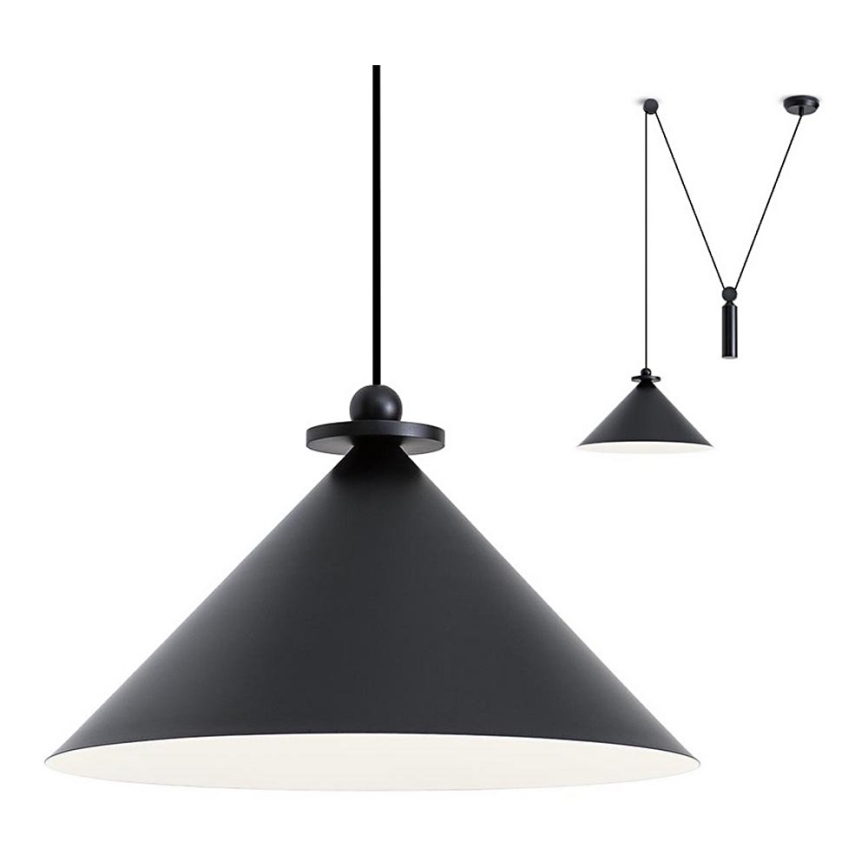 Redo 01-1546 - Κρεμαστό φωτιστικό οροφής KALIMBA 1xE27/42W/230V διάμετρος 42 cm spider μαύρο