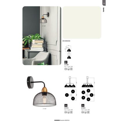 Redo 01-1573 - Κρεμαστό φωτιστικό με καλώδιο TAMIS 3xE27/42W/230V Ø 59 cm μαύρο