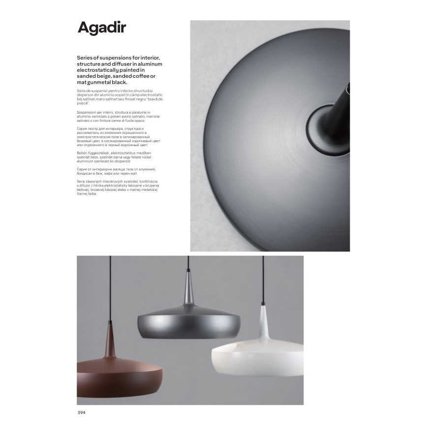 Redo 01-1615 - Πολύφωτο σε σχοινί AGADIR 1xE27/42W/230V