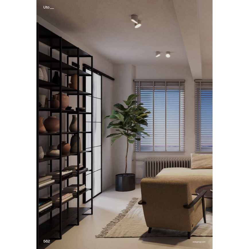 Redo 01-1627 - Φωτιστικό σποτ UTO LED/12W/230V, Ø 12 εκ., λευκό