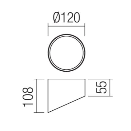 Redo 01-1627 - Φωτιστικό σποτ UTO LED/12W/230V, Ø 12 εκ., λευκό