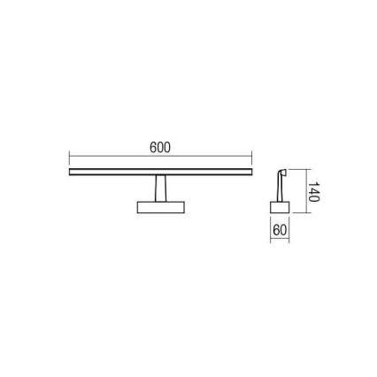 Redo 01-1671 - Φως καθρέφτη μπάνιου LED NEPTUNE LED/12W/230V IP44