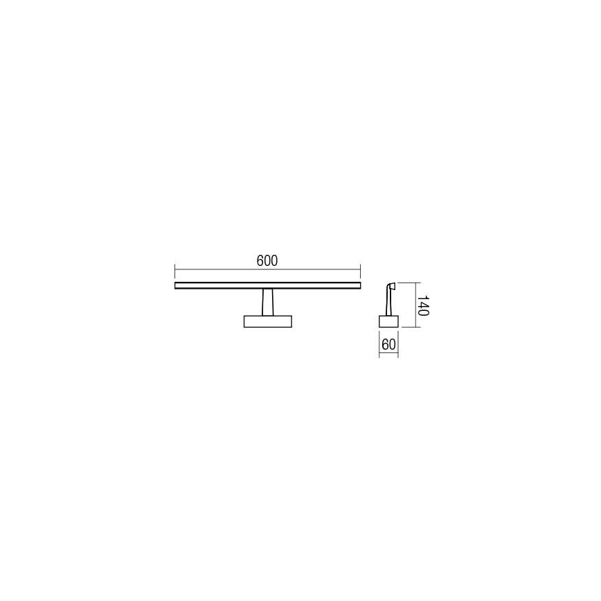 Redo 01-1673 - Φως καθρέφτη μπάνιου LED NEPTUNE LED/12W/230V IP44