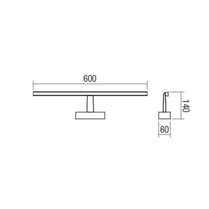 Redo 01-1674 - Φως καθρέφτη μπάνιου LED NEPTUNE LED/12W/230V IP44