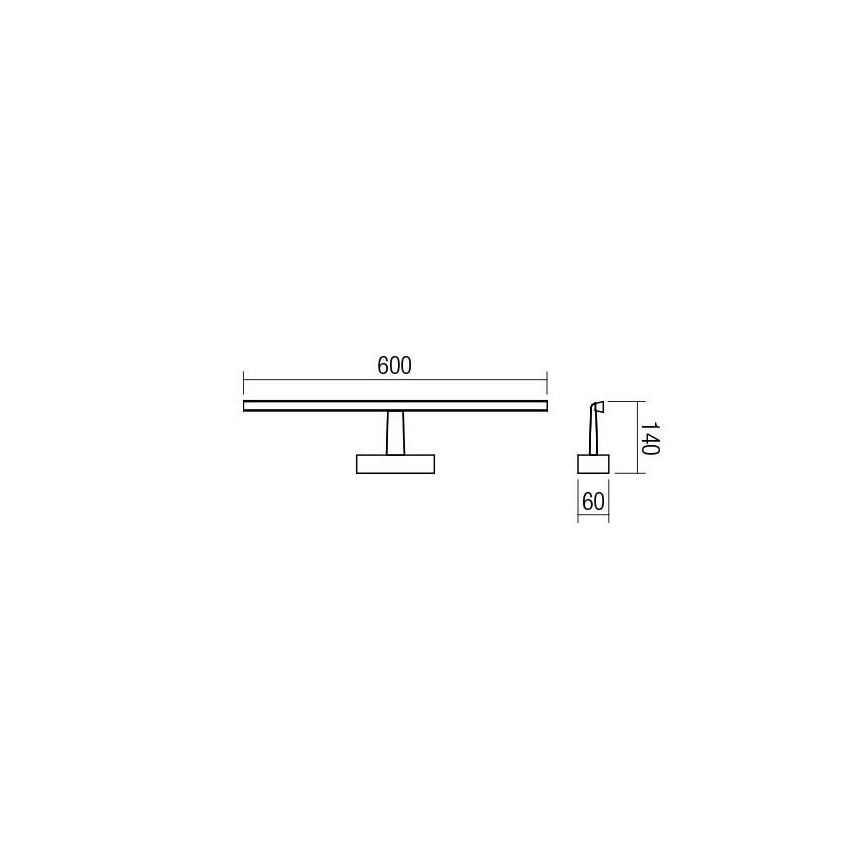 Redo 01-1674 - Φως καθρέφτη μπάνιου LED NEPTUNE LED/12W/230V IP44