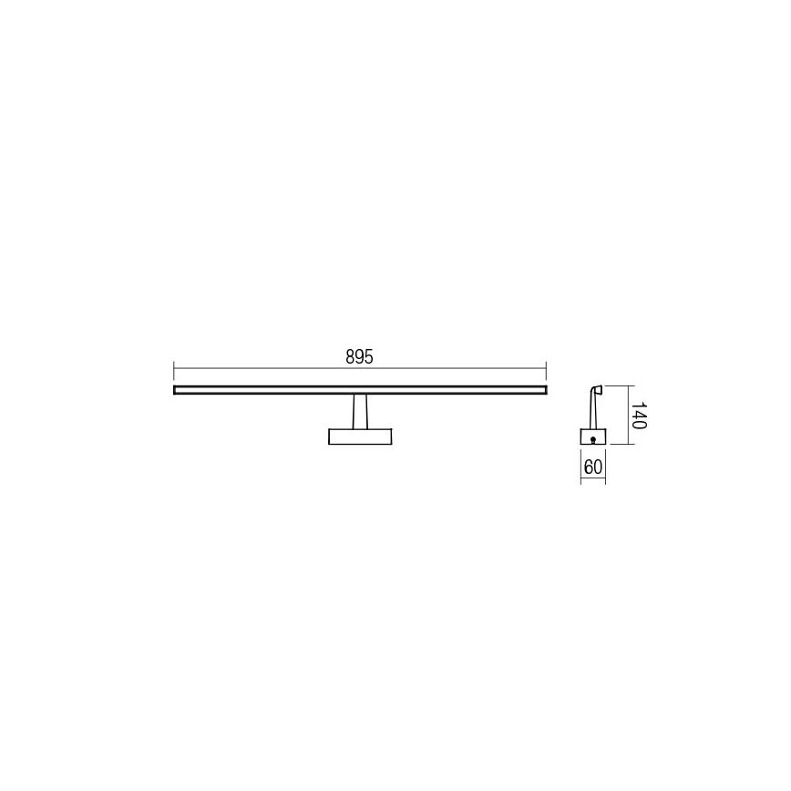 Redo 01-1678 - Φως καθρέφτη μπάνιου LED NEPTUNE 1xLED/18W/230V IP44