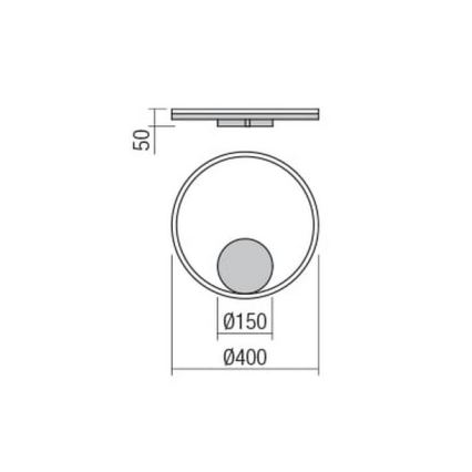 Redo 01-1699 - Φως τοίχου LED ORBIT LED/28W/230V