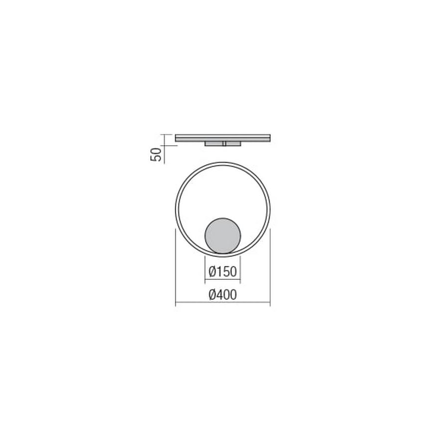 Redo 01-1699 - Φως τοίχου LED ORBIT LED/28W/230V