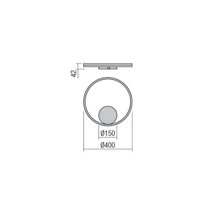 Redo 01-1701 - Φως τοίχου LED ORBIT LED/28W/230V