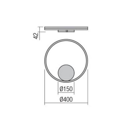 Redo 01-1701 - Φως τοίχου LED ORBIT LED/28W/230V