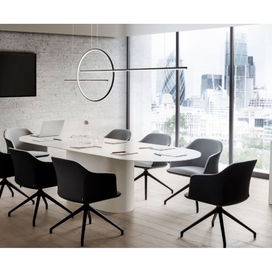 Redo 01-1737 - Led Dimmable κρεμαστό φωτιστικό οροφής GIOTTO LED/56W/230V μαύρο