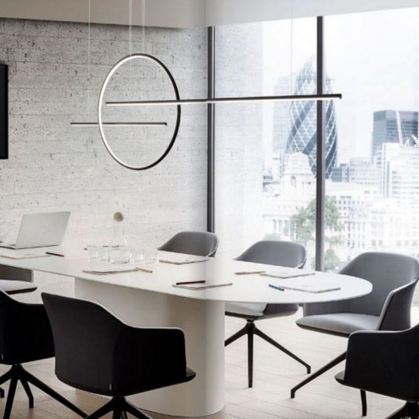 Redo 01-1737 - Ρυθμιζόμενο LED φωτιστικό οροφής με καλώδιο GIOTTO LED/56W/230V μαύρο