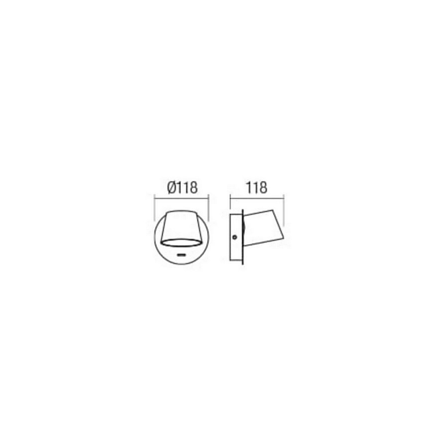Redo 01-1739 - Φως τοίχου LED SHAKER LED/6W/230V