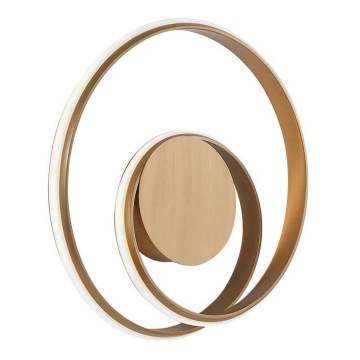 Redo 01-1790 - LED ρυθμιζόμενο επιτοίχιο φωτιστικό TORSION LED/27W/230V διάμ. 40 cm μπρονζέ