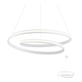 Redo 01-1795 - Ρυθμιζόμενο LED φωτιστικό οροφής με καλώδιο TORSION LED/40W/230V διάμ. 74 εκ. λευκό