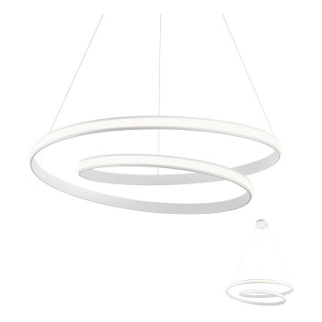 Redo 01-1795 - Ρυθμιζόμενο LED φωτιστικό οροφής με καλώδιο TORSION LED/40W/230V διάμ. 74 εκ. λευκό