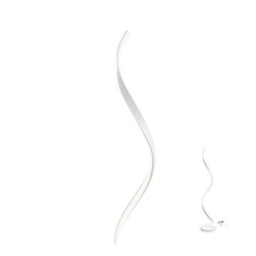 Redo 01-1797 - Ρυθμιζόμενη LED επιδαπέδια λάμπα TORSION LED/24W/230V 3000K λευκή