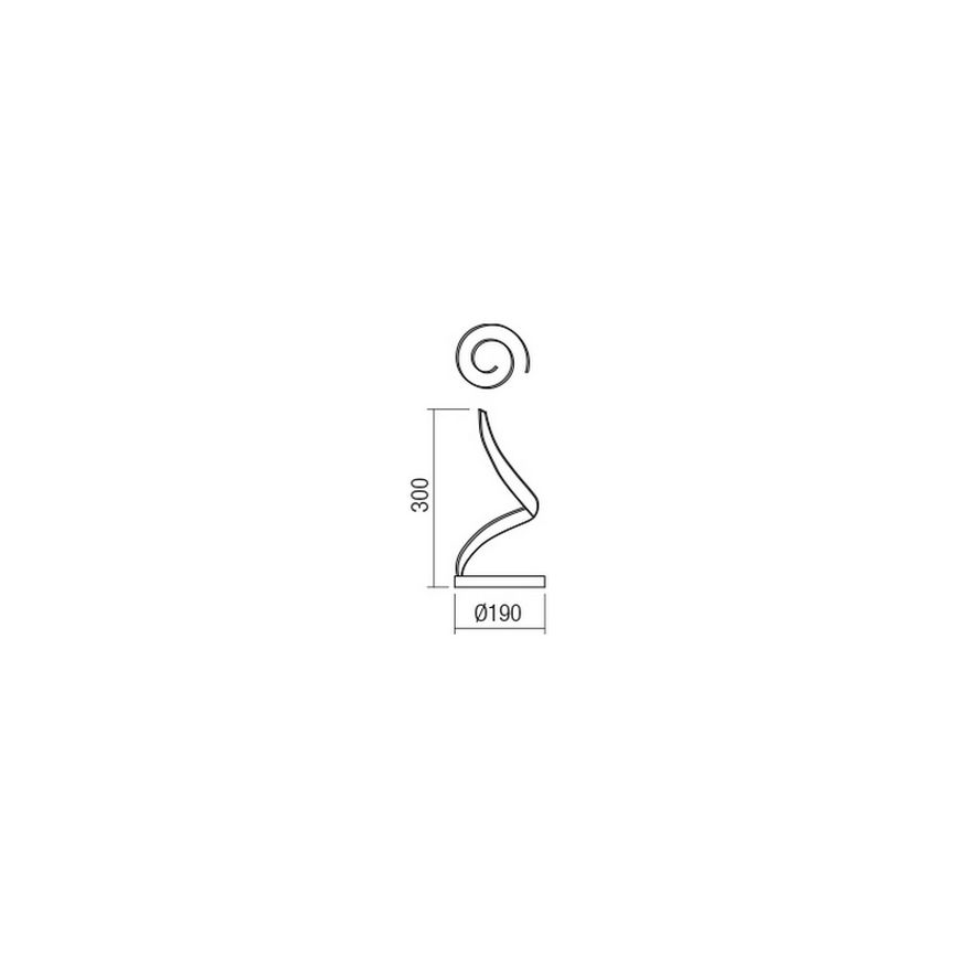 Redo 01-1815 - LED επιτραπέζιο φωτιστικό TORSION LED/11W/230V 3000K λευκό