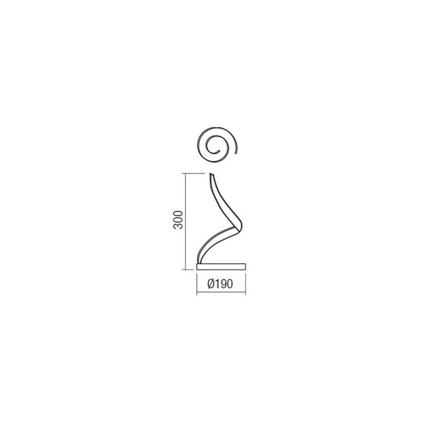 Redo 01-1816 - LED Επιτραπέζιο φωτιστικό TORSION LED/11W/230V 3000K μπρονζέ