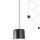 Redo 01-1822 - Κρεμαστό φωτιστικό οροφής DODO 1xE27/15W/230V spider μαύρο