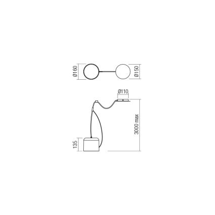 Redo 01-1823 - Κρεμαστό φωτιστικό οροφής DODO 1xE27/15W/230V spider λευκό