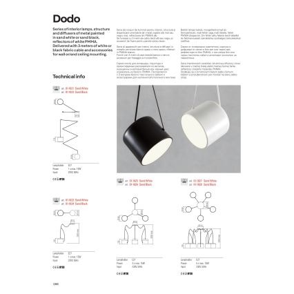 Redo 01-1826 - Κρεμαστό φωτιστικό οροφής DODO 3xE27/15W/230V spider