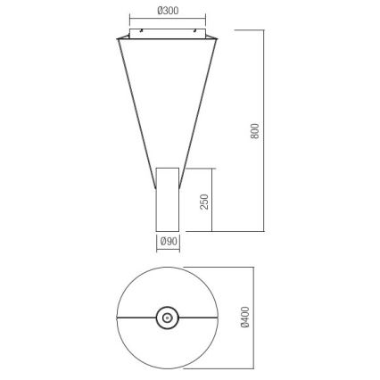 Redo 01-1970 - Led Dimmable κρεμαστό φωτιστικό οροφής ESSENCE LED/24W/230V CRI 90 3000K λευκό