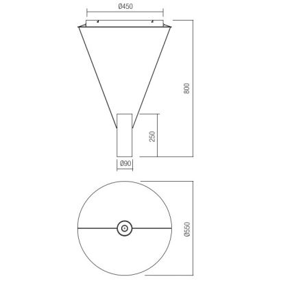 Redo 01-1971 - Led Dimmable κρεμαστό φωτιστικό οροφής ESSENCE LED/36W/230V CRI 90 3000K λευκό