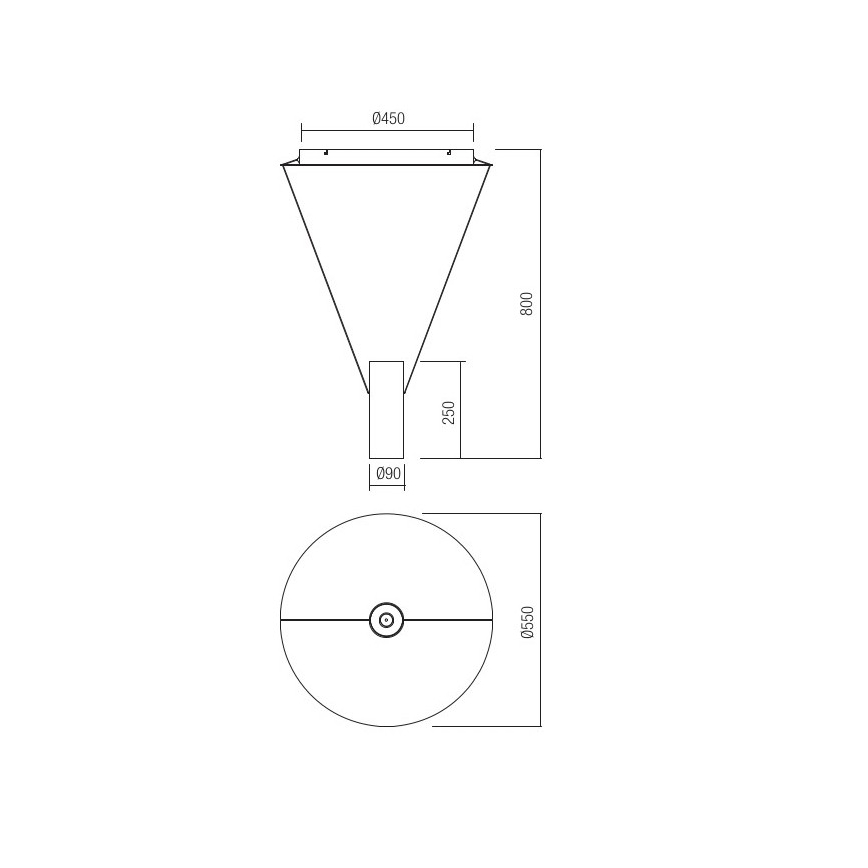 Redo 01-1971 - Led Dimmable κρεμαστό φωτιστικό οροφής ESSENCE LED/36W/230V CRI 90 3000K λευκό