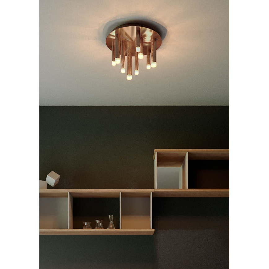 Redo 01-2040 - Φωτιστικό οροφής LED MADISON 9xLED/4W/230V χαλκός