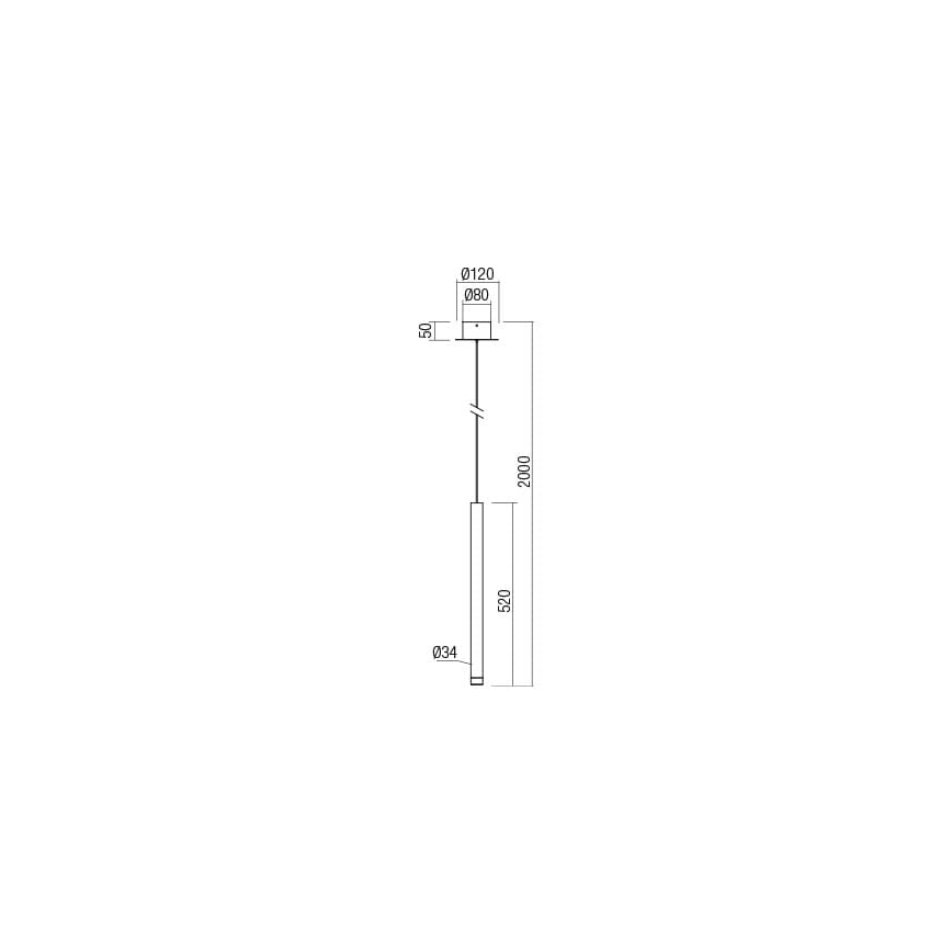 Redo 01-2044 - Πολύφωτο LED με συρματόσχοινο MADISON LED/4W/230V χαλκός