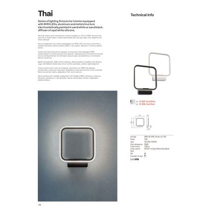 Redo 01-2097 - Led Dimmable κρεμαστό φωτιστικό οροφής THAI LED/66W/230V 3000K λευκό