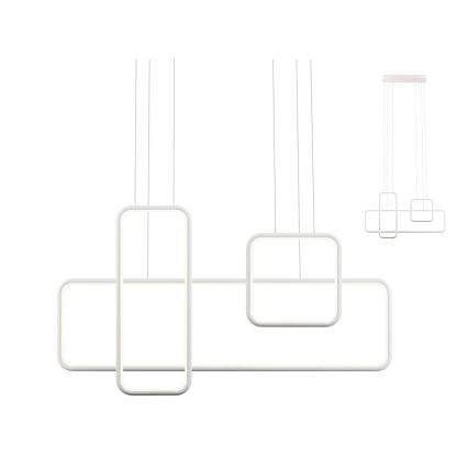 Redo 01-2099 - LED ρυθμιζόμενο κρεμαστό φωτιστικό με καλώδιο THAI LED/86W/230V λευκό