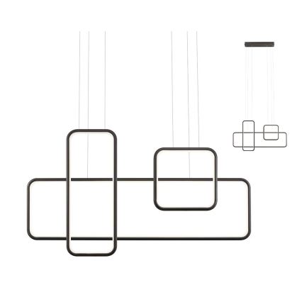 Redo 01-2100 - LED Ρυθμιζόμενο κρεμαστό φωτιστικό με καλώδιο THAI LED/86W/230V μαύρο