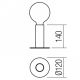 Redo 01-2130 - Επιτραπέζια λάμπα αφής RIVET 1xE27/42W/230V χρυσαφί