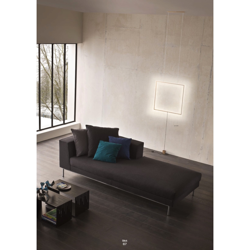 Redo 01-2134 - Επιδαπέδιο φωτιστικό LED SLICK LED/28W/230V μαύρο