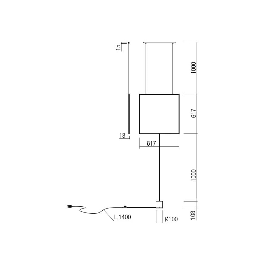 Redo 01-2134 - Επιδαπέδιο φωτιστικό LED SLICK LED/28W/230V μαύρο