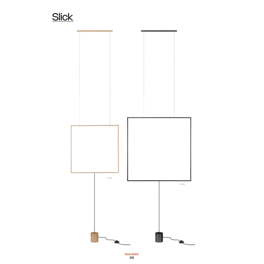 Redo 01-2134 - Επιδαπέδια λάμπα LED SLICK LED/28W/230V μαύρο