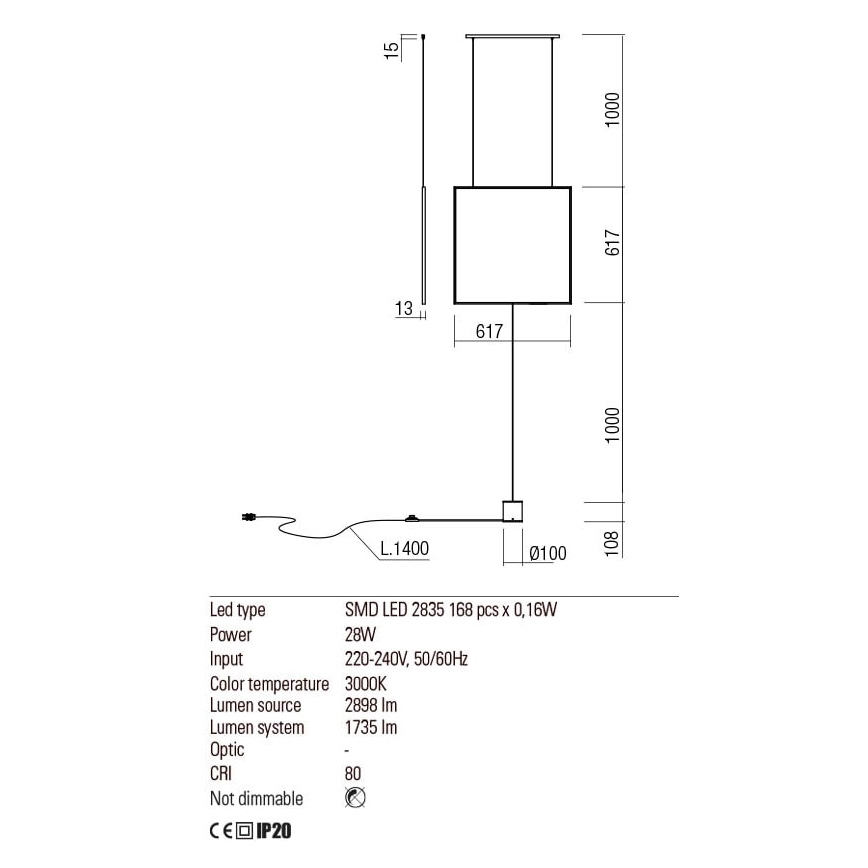 Redo 01-2134 - Επιδαπέδια λάμπα LED SLICK LED/28W/230V μαύρο