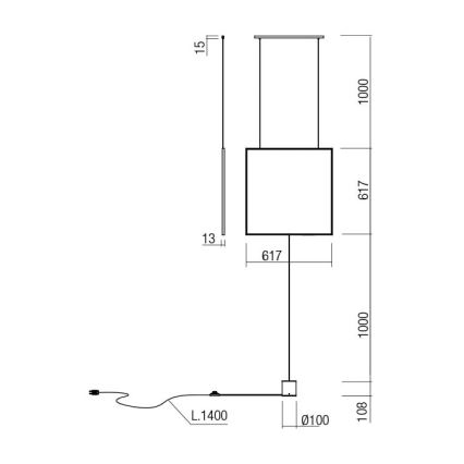 Redo 01-2134 - Επιδαπέδια λάμπα LED SLICK LED/28W/230V μαύρο