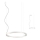 Redo 01-2202 -  Κρεμαστό φωτιστικό οροφής LED UNION LED/34W/230V CRI 90 3000K διάμετρος 60 cm λευκό