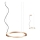 Redo 01-2203 -  Κρεμαστό φωτιστικό οροφής LED UNION LED/34W/230V CRI 90 3000K διάμετρος 60 cm χρυσαφί
