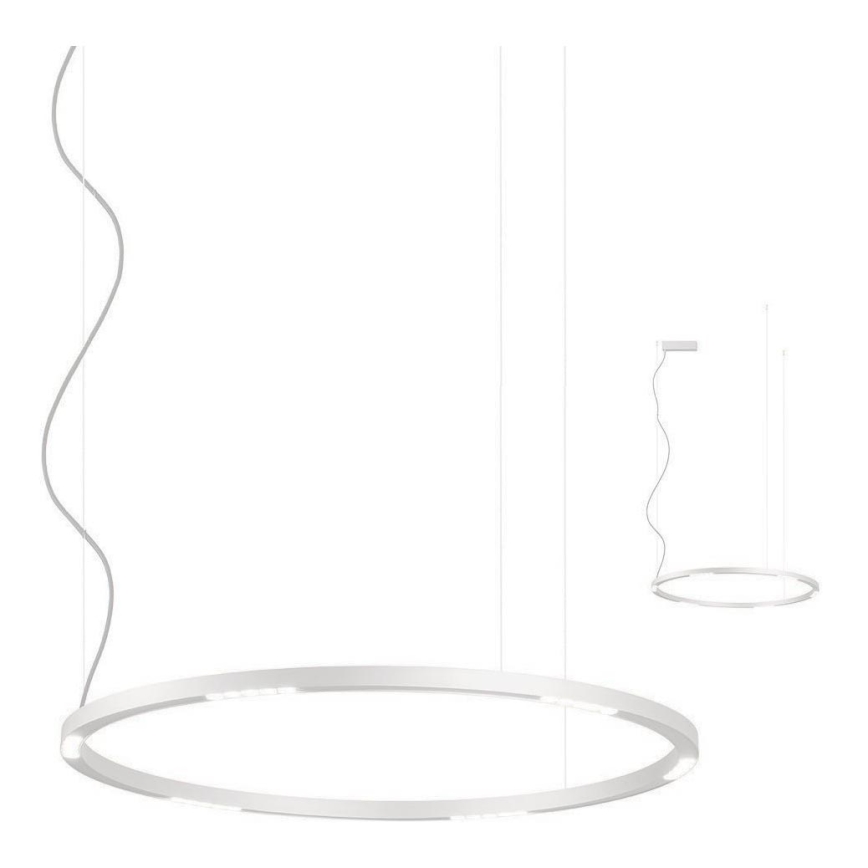 Redo 01-2205 -  Κρεμαστό φωτιστικό οροφής LED UNION LED/50W/230V CRI 90 3000K διάμετρος 90 cm λευκό