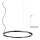 Redo 01-2207 -  Κρεμαστό φωτιστικό οροφής LED UNION LED/50W/230V CRI 90 3000K διάμετρος 90 cm μαύρο
