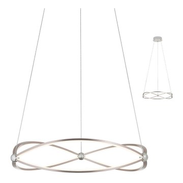 Redo 01-2251 - Led Dimmable κρεμαστό φωτιστικό οροφής QUARK LED/43W/230V 3000K διάμετρος 60 cm ματ χρώμιο